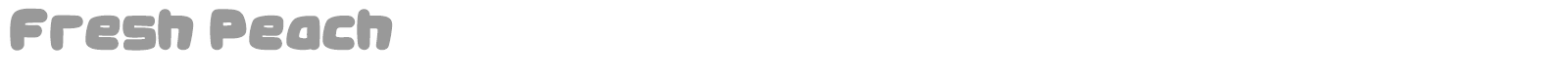 Fresh Peach font preview
